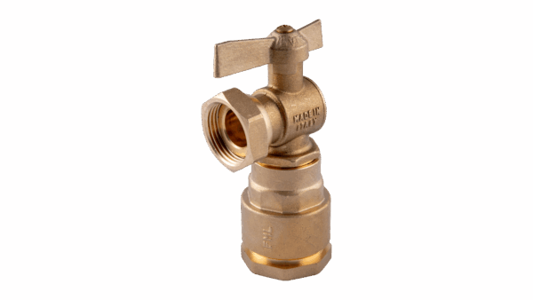 robinet avant ou après compteur droit et équerre pour tube pe, pvc joint large