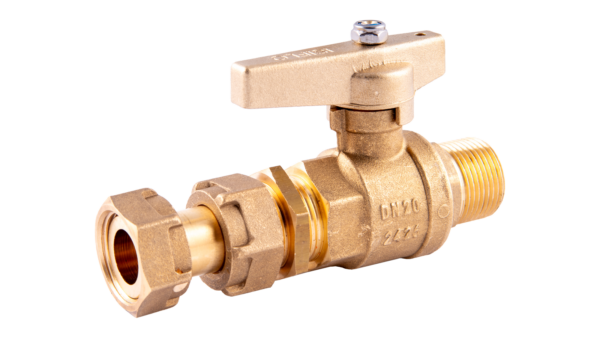 robinet de compteur équerre extensible sortie mâle