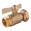 Robinet de compteur droit abs dn20 mâle1"EP1"