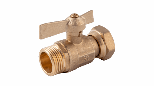 Robinet de compteur droit abs dn20 mâle1"EP1"