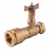 Robinet avant ou après compteur droit et équerre pour tube PE, PVC joint large